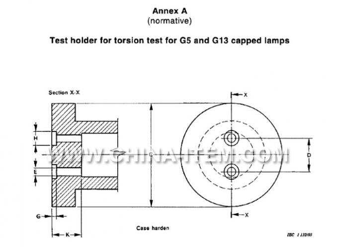 G13 Lamp Cap Torque Gauge​ of IEC61195