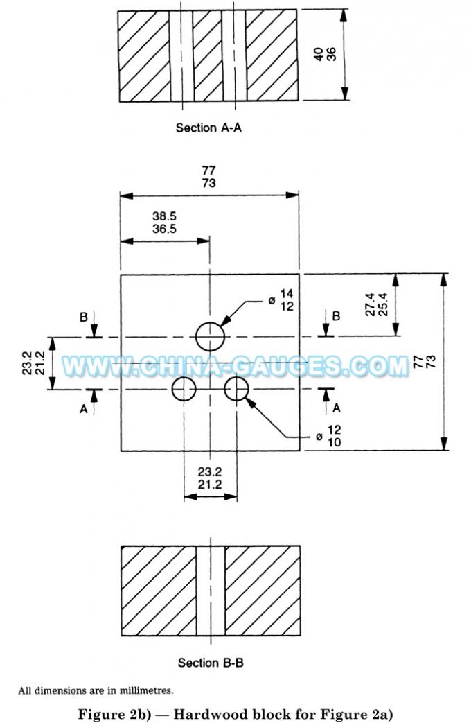 BS 1363 Figure 2 Apparatus for Mechanical Strength Test on Resilient Covers