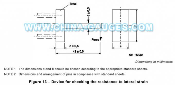 IEC 60884-1 Figure 13 Device for Checking the Resistance to Lateral Strain