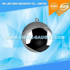China 40mm 265g Steel Ball with Eyebolt of IEC60065 factory